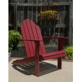 thumbnail image 2 of Linon Comfort Back Acacia Wood Adirondack Chair, Red Finish, 2 of 9