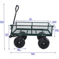 thumbnail image 7 of Garden Dump Cart - Large Capacity, Removable, Sturdy, Green, Outdoor Use, 7 of 7