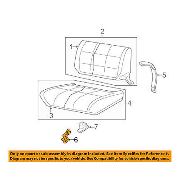 Jeep CHRYSLER OEM 9702 Wrangler Rear SeatBracket Right 55217128AC