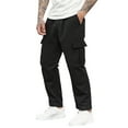 thumbnail image 2 of Homeyce Military Pants Men's Durable Ripstop Elastic Waist Pants Breathable Water Resistant Military Hiking Pants Stretch Lightweight Work Quick Dry Pants with Multi Pockets,Black 3XL, 2 of 7