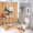 style-262, variant on 4 Piece Decor Shower Curtains Sets Personalised Sleigh Rabbit Bathroom Decor Set with Non-Slip Rugs Toilet Lid Cover And Bath Mat Personalized Gifts 12 Plastic Hooks for Bathroom Decor Set
