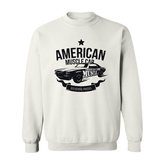 American Car Sweatshirt Men -Image by Shutterstock, Male Small