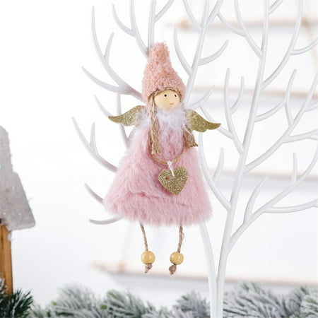 

lystmrge Acrylic Diamonds with Holes Clear Plastic Eggs Sea Glass Beaded Garlands for Decor Christmas Angel Plush Doll Ornaments Christmas Tree Ornaments Pendant Gifts
