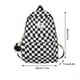thumbnail image 3 of Mochila A Cuadros De Color Informal Simple Mochila De Tablero De Ajedrez De Gran Capacidad Mochila De Viaje, 3 of 4