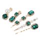 thumbnail image 3 of 1 set/5pcs niña de diamantes de rehinestone peluquero para mujeres para el cabello para mujeres tocado de moda, 3 of 5