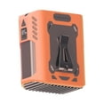 thumbnail image 3 of Ventilador de mini cintura ventilador personal cómodo liviano potente ventilador de cinturón de viento 5 velocidades para jardinería acampando mochila Naranja, 3 of 8