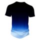 thumbnail image 3 of Camisas de Manga Larga para Hombres, Botón de Impresión Casual Camisa de Cuello Redondo Hecha de Poliéster Ligero para Todo el Uso de Temporada, Camisas de Manga Corta para Hombre, 3 of 5