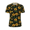 thumbnail image 5 of Wukai Flower (2) Print Men's Short-Sleeved Mesh T-Shirt,Quick-Dry Short Sleeve Workout T-Shirt-Large, 5 of 8