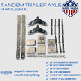 thumbnail image 5 of SOUTHWEST WHEEL USA Made Heavy Duty 3,500 lbs. Tandem Trailer Axle Suspension Kit (Leaf Springs, Hanger & U-Bolt kit), 5 of 8