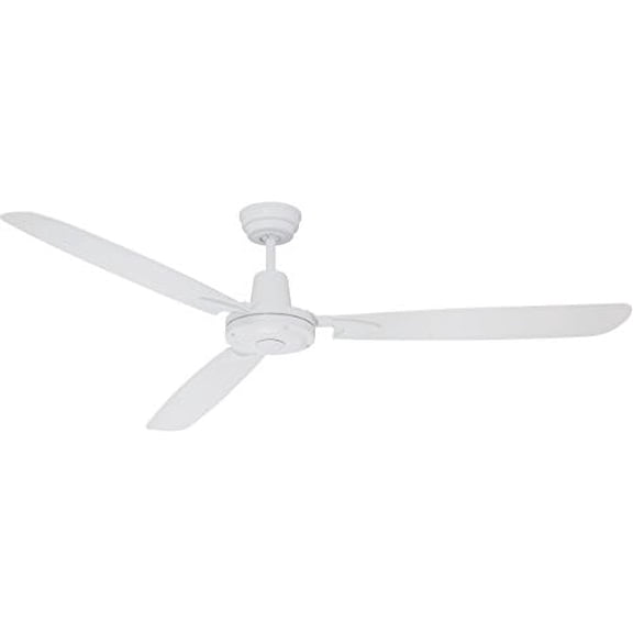 VE58W3 Velocity Aerodynamic Modern Industrial Heavy-duty 58" Ceiling Fan with , 3 Blades, White$$Tools & Hardware Other