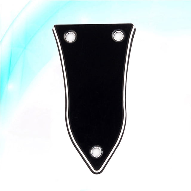 LOLIPPYY Black Durable 3 Holes Truss Rod Cover for Electrical Guitar and Bass with Protective Design