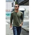 thumbnail image 3 of COOFANDY Men's Casual Long Sleeve Henley T-Shirt Lightweight Soft Stretch Tees Slim Fit Pull Over Henley Shirts for Men, 3 of 6