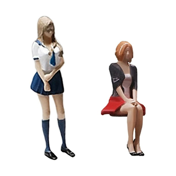 Figuras de Niña Muñeca Artesanales para Embellecer tu Escritorio Estilo D