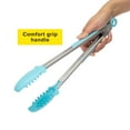 thumbnail image 5 of Tasty MIGHTY Stainless Steel Kitchen Tongs, Silicone Tips and Steel Reinforced Teeth, Tasty Blue, 5 of 10