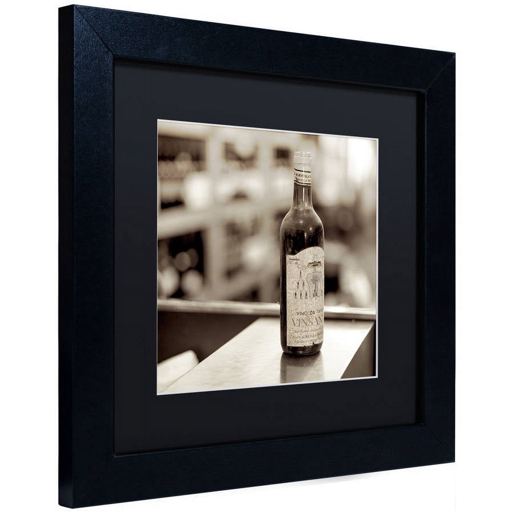 Trademark Fine Art "Tuscany Caffe III" Canvas Art by Alan Blaustein, Black Matte, Black Frame