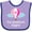 Lavender and Purple, variant on Inktastic The Adventure Begins Hot Air Balloon Girls Girls Baby Bib