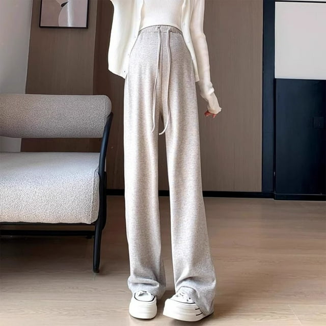 YUNAFFT Pantalon de Maternité à Jambe Grand Doux Taille Non Restrictive Confortable Moderne Décontracté