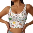 thumbnail image 2 of Lsque Winter Christmas And New Year Deer Printed Women'S Sports Bra, Compression, Moisture Wicking, High-Impact Sports Bra For Women,Supportive sports bra-XX-Large, 2 of 9