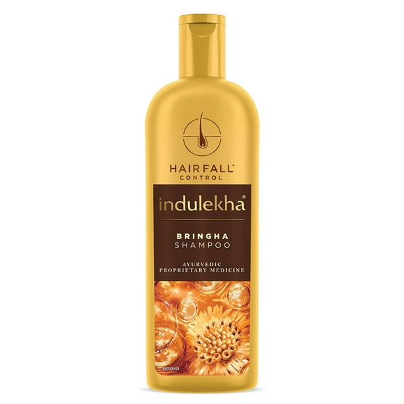 Indulekha Bringha , Shampooing, 200 ml, pour le Contrôle de la Chute des Cheveux, avec Extraits de Bringharaj, Amla, Shikakai, Sans Parabènes, pour Hommes et Femmes