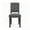 Chenille Gray, variant on CHUN YI Chenille Upholstered Dining Chairs Set of 2, Open Back Kitchen Dining Room Chairs with Solid Rubberwood Frame, French Country Style, Black