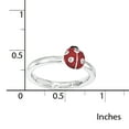 thumbnail image 2 of Sterling Silver Red & Black Enamel w/Diamond Ring, 2 of 6