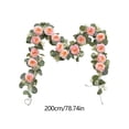 thumbnail image 3 of Decoraciones para el Día de San Valentín, 2 metros de rosas artificiales para envolver regalos de boda, flores artificiales para el Día de San Valentín, rosas artificiales para envolver regalos de San, 3 of 7