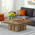 thumbnail image 3 of Tribesigns Coffee Table Square LED Coffee Table Engineered Wood Low Coffee Table for Living Room, 3 of 6