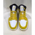 thumbnail image 3 of N I-K-E A i r-Jor-dan 1 Mid White/Vivid Sulfur/B Men's Sneakers-Sz 10.5 NWB BQ6472-170, 3 of 6