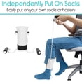 thumbnail image 2 of Sock Aid, Professional Sock Helper Pulling Assist Device, Practical Easy On and Off Stocking Slider with Non‑Slip Foam Handle for Elderly, Patients, Disabled, Pregnant, Diabetics, 2 of 5