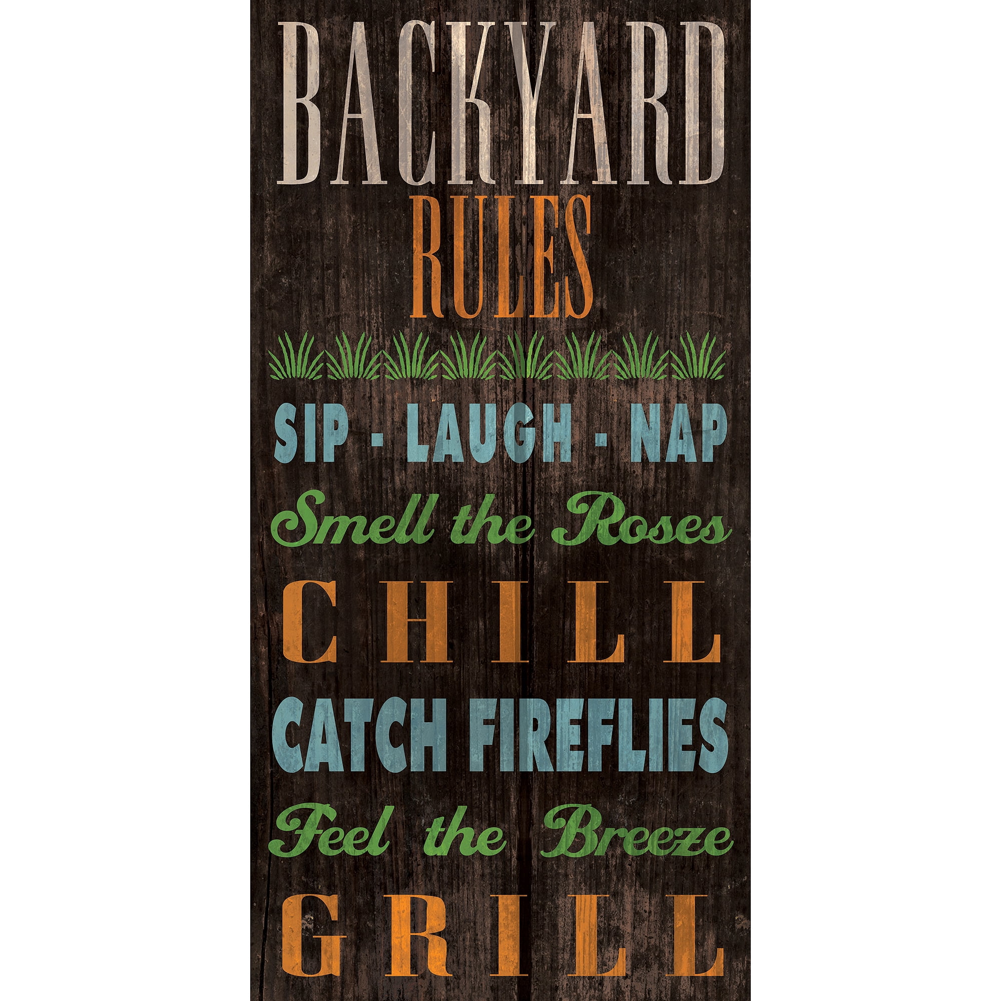 Backyard Rules III Wall Art