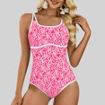 thumbnail image 2 of Enjoytime Women Swimsuits One Piece Vintage Printed Tummy Control Bathing Suits Adjustable Straps Modest Swimwear, 2 of 8