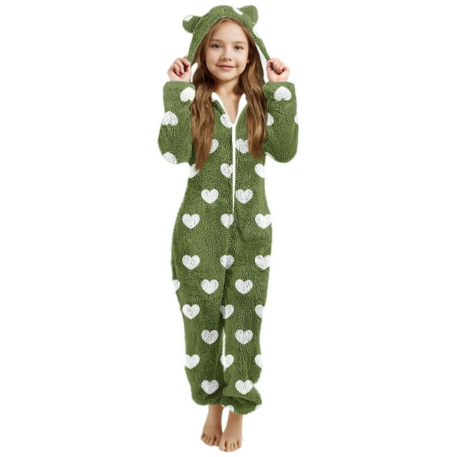 Pyjama pour Bébé Fille, Combinaison à Capuche à Manches Longues pour Chaleur Hivernale