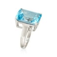 thumbnail image 3 of Ross-Simons 14.00 Carat Blue Topaz Ring in Sterling Silver, Women's, Adult, 3 of 5