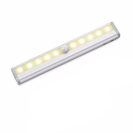 

Dofanfy Cupboard Kitchen PIR Motion Sensor LED Cabinet Light 10LEDs Rigid Strip Bar Light