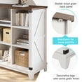thumbnail image 3 of EnHomee 9-Cube Organizer with Storage Farmhouse Wood Cube Organizer for Bedroom White, 3 of 7