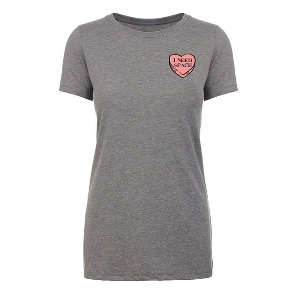 I Hate Valentine's Day shirts, Woman Crew Neck T-Shirts, Candy Heart T-shirts - I Need Space