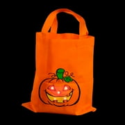 Rinco Light up Halloween Pumpkin 15in Trick or Treat Tote, Orange