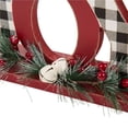 thumbnail image 5 of 11.25" Vibrant Unique "JOY" Wooden Christmas Plaid Table Decor, 5 of 6