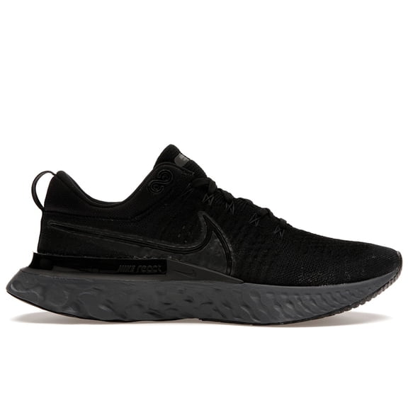 Nike Men's React Infinity Run Flyknit 2 Black Iron Grey Running Shoes, from StockX