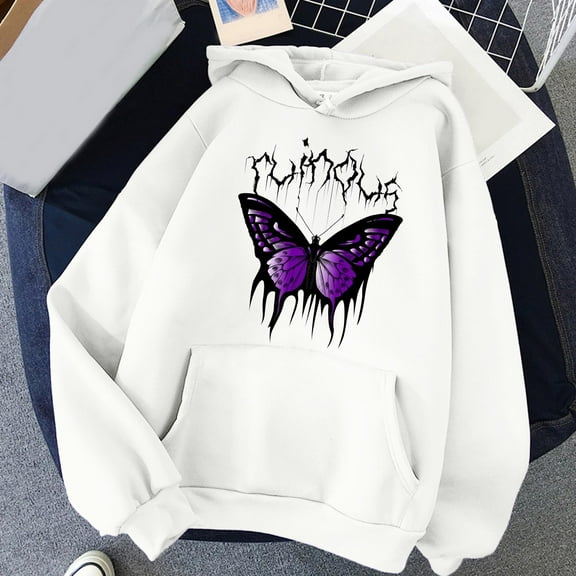 ZSQDM Women's Casual Long Sleeve Tops Crewneck Sweatshirts Cute Loose Fit Pullover with Pocketssweaters for women Oversized Hoodies for women acrylic hoodie Women's Hoodie Fashion Warm Sweatshirt(XL)