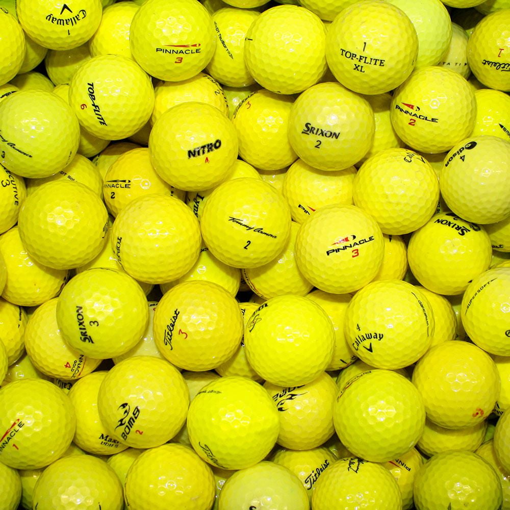 Yellow Pro Mix - AAAA Quality - 50 Golf Balls - Walmart.com