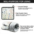 thumbnail image 7 of Pioneer Flower Kitchen Oven Mitt and Pot Holder Sets 2 Pcs for Baking, Cooking and Grilling, Heat Resistant Up To 392 °F, 7 of 7