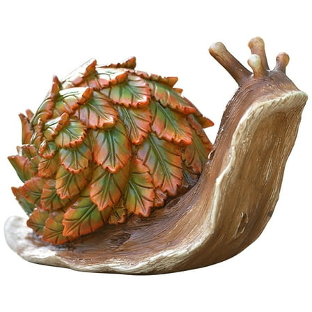 Luxshiny 1Pcs Garden Snail Decor Resin Statue for Balcony and Home Decorative Use