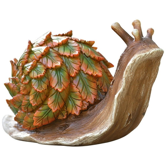 Luxshiny 1Pcs Garden Snail Decor Resin Statue for Balcony and Home Decorative Use
