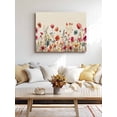 thumbnail image 4 of Pink Orange Teal Spring Floral Wall Art for Living Room,Canvas Picture Wall Decor for Bathroom Bedroom,Watercolor Botanical Summer Flowers Painting Artwork for Office Hallway Dining Room 16"x20", 4 of 8