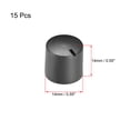 thumbnail image 2 of Perilla de agujero de eje de 6 mm de Unique Bargains para pedal de efecto de altavoz, perilla de potenciómetro de 14x14 mm, 15 piezas, 2 of 3
