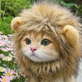 thumbnail image 3 of Pet Hairpiece - Humorous Lion Mane Headgear for Dogs and Cats, Adjustable Costume Accessories for Fun Dress-up and Play (S,Lion), 3 of 7
