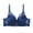 A-Blue32, variant on Women Push Up Bra Flower Scalloped Lace Underwire Full Coverage Adjustable Straps Bras Soft Comfort Padded Lift Up Bra