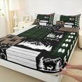 thumbnail image 3 of Feelyou Teens Green Buffalo Full Size Sheets, Pine Tree Plant Bed Sheets, 4pcs, 3 of 7