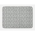 thumbnail image 1 of Christmas Tree Bath Mat, Triangular Shaped Silhouettes on a Background with Snowflakes, Plush Bathroom Decor Mat with Non Slip Backing, 29.5" X 17.5", Pale Taupe and Vermilion, by Ambesonne, 1 of 2